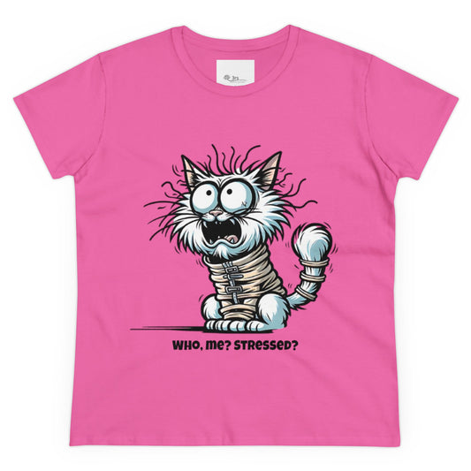 Funny Stress Relief T-Shirt for Women | Anti-Stress Cotton Tee | Relax & Unwind Women's Tee | Humorous Stress Relief Tee