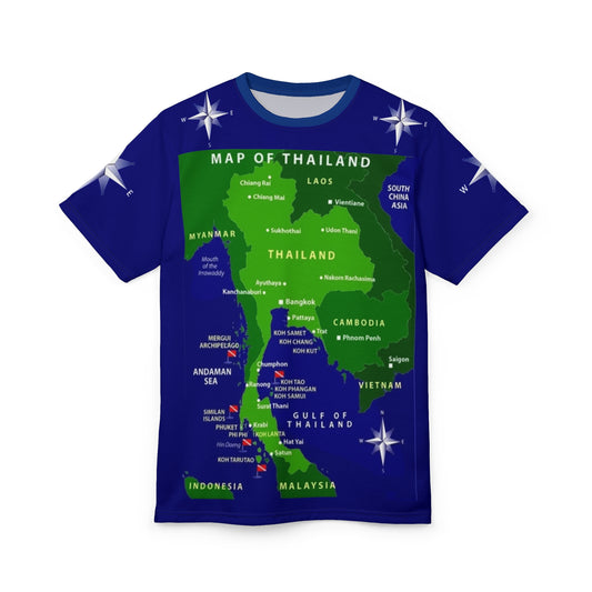 Thailand Map T-shirt | Holiday Gift | Adventure Wear | Souvenir Shirt | Geography Lover's Apparel