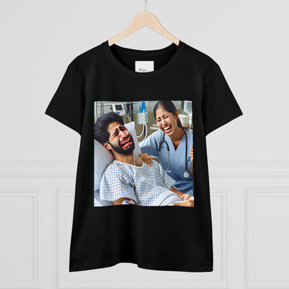 If Men Had Periods T-Shirt | Custom Cotton Slim Fit Tee for Women | Trendy Personalized Short Sleeve Shirt