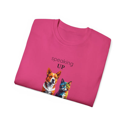 Animal Rescue Tee | Speak Up for Animal Rights | Save & Protect Animals Tee |