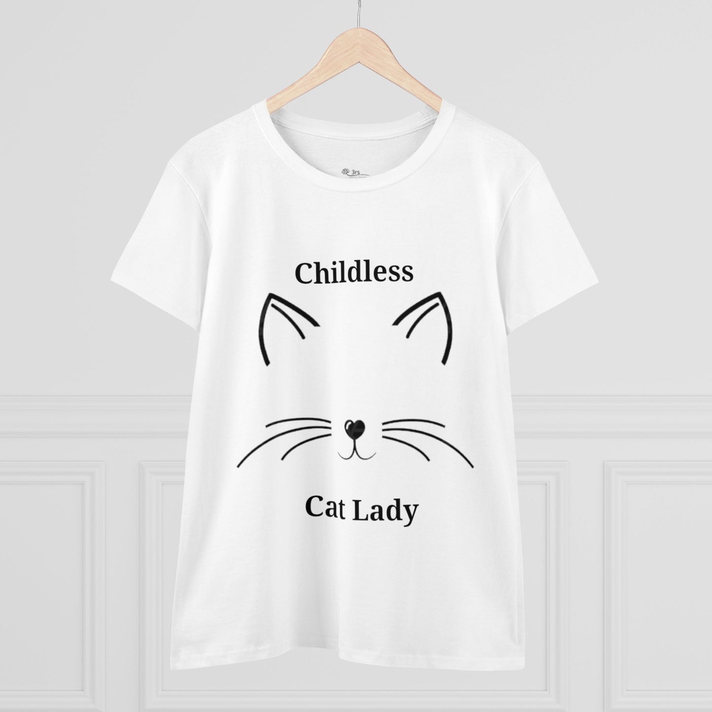 Childless Cat Lady Political T-shirt | Kamala Harris Supporter Tee for Women | Feminist & Cat Lover Shirt