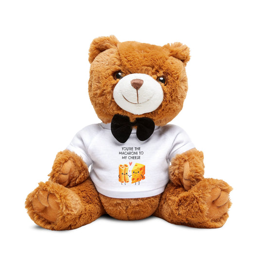 Personalized Valentine’s Day Teddy Bear with Custom T-Shirt | Cute Gift for Him, Her, or Couples | Soft Plush Romantic Keepsake