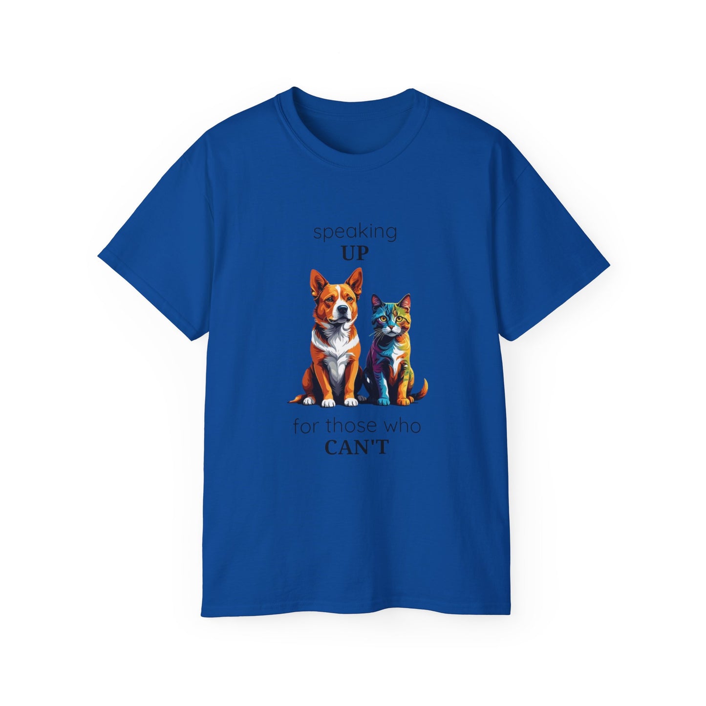 Animal Rescue Tee | Speak Up for Animal Rights | Save & Protect Animals Tee |