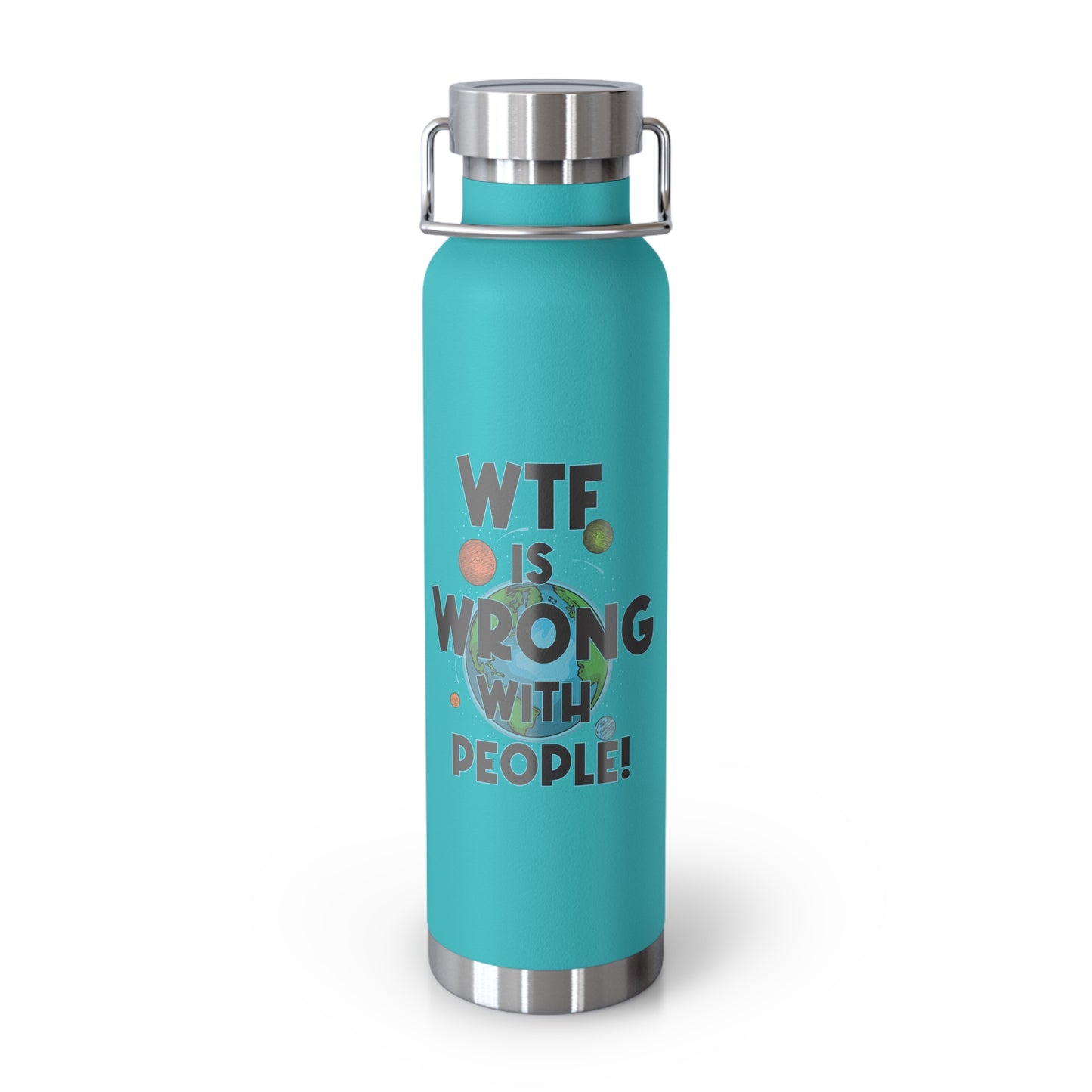 Eco-Friendly Stainless Steel WTF Water Bottle – Customizable Insulated Thermos for Gym & Outdoors, Perfect Gift for Him, Her, Dad, or Mom