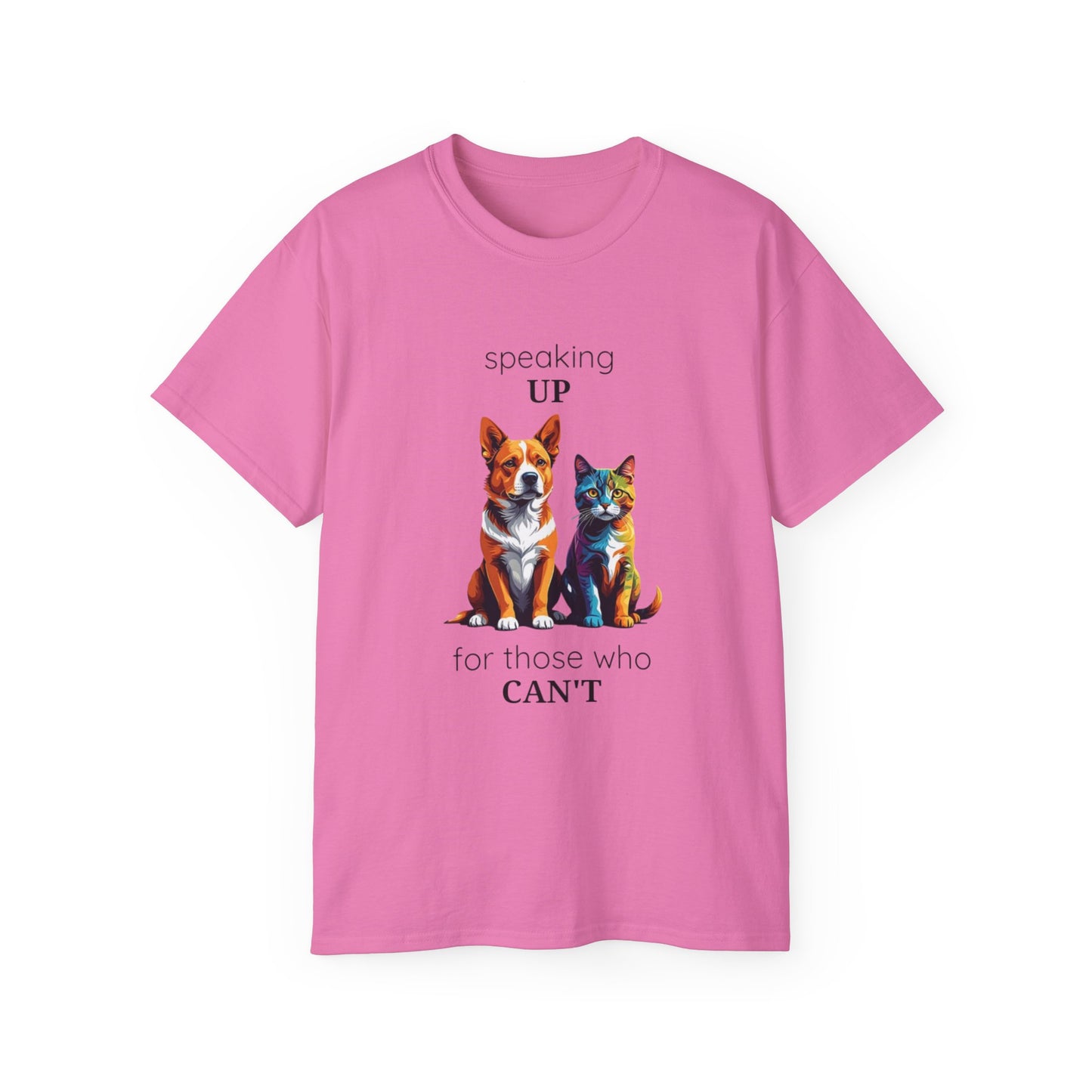 Animal Rescue Tee | Speak Up for Animal Rights | Save & Protect Animals Tee |