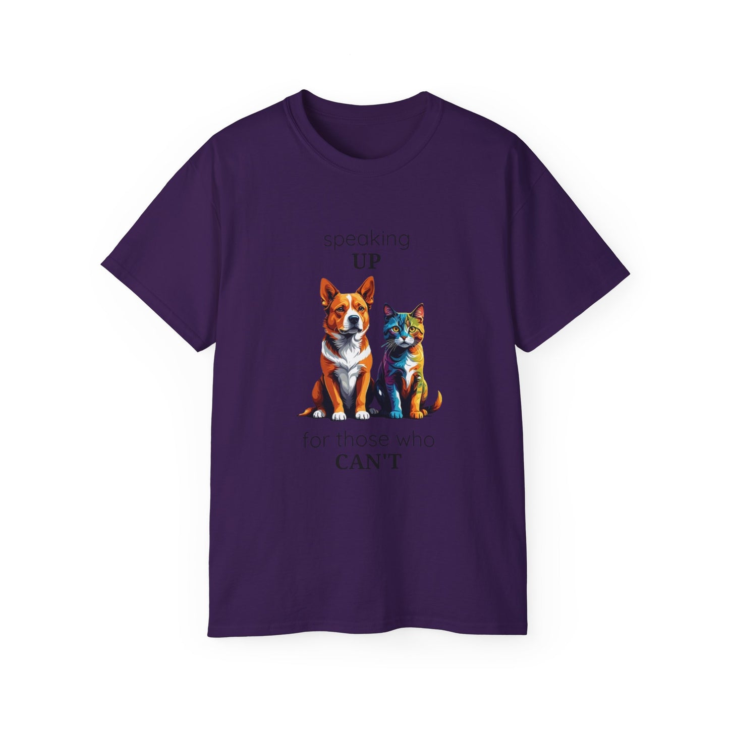 Animal Rescue Tee | Speak Up for Animal Rights | Save & Protect Animals Tee |