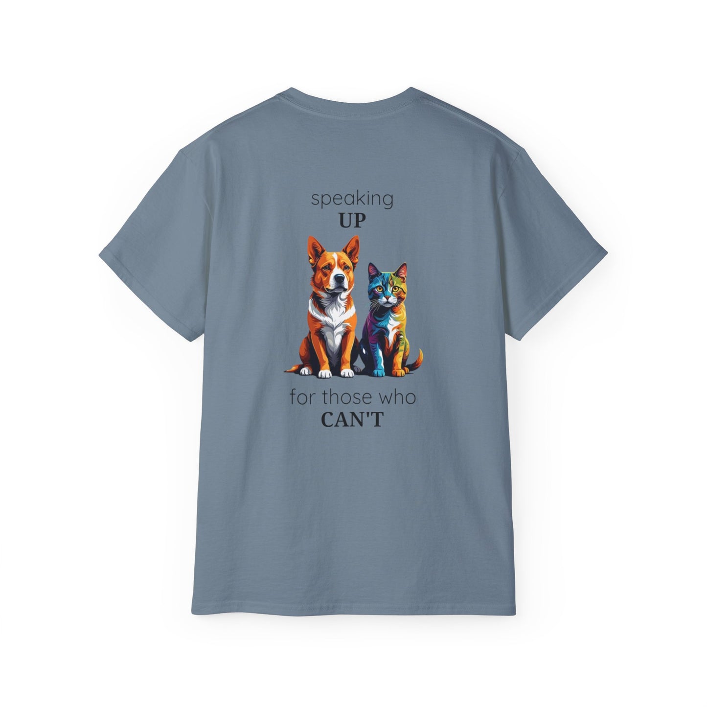 Animal Rescue Tee | Speak Up for Animal Rights | Save & Protect Animals Tee |