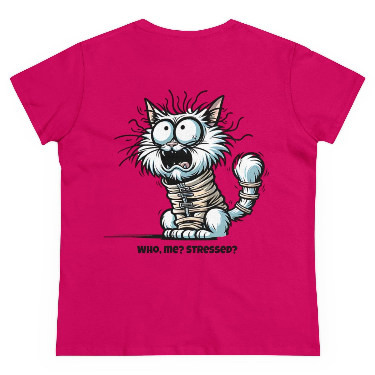 Funny Stress Relief T-Shirt for Women | Anti-Stress Cotton Tee | Relax & Unwind Women's Tee | Humorous Stress Relief Tee