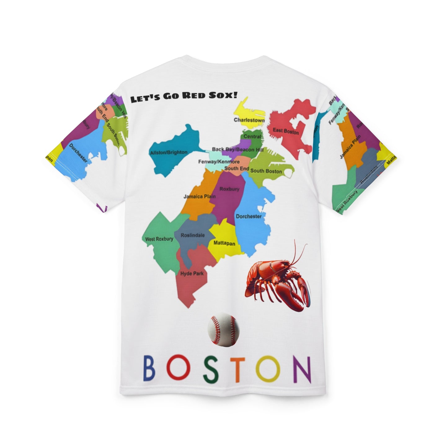 Boston Map T-Shirt | Unique Gift for Red Sox Lovers |Sports Fan Apparel | Travel Souvenir