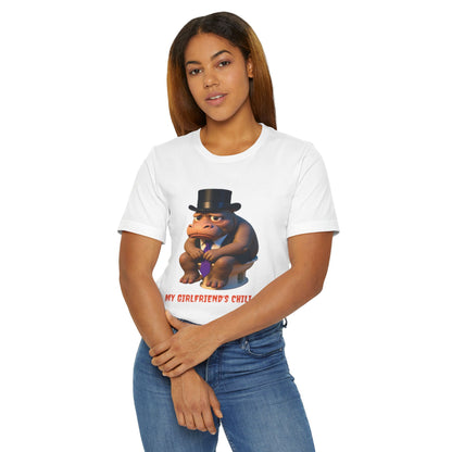 Funny Unisex Jersey T-Shirt: My Girlfriend's Chili Shirt, Humor Tee, Gift for Friends, Birthday Present, Casual Wear