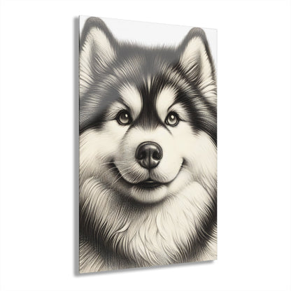 Stunning Siberian Husky Acrylic Print | Beautiful Dog Wall Art | Majestic Canine Decor