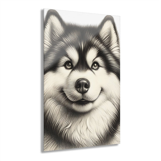 Stunning Siberian Husky Acrylic Print | Beautiful Dog Wall Art | Majestic Canine Decor