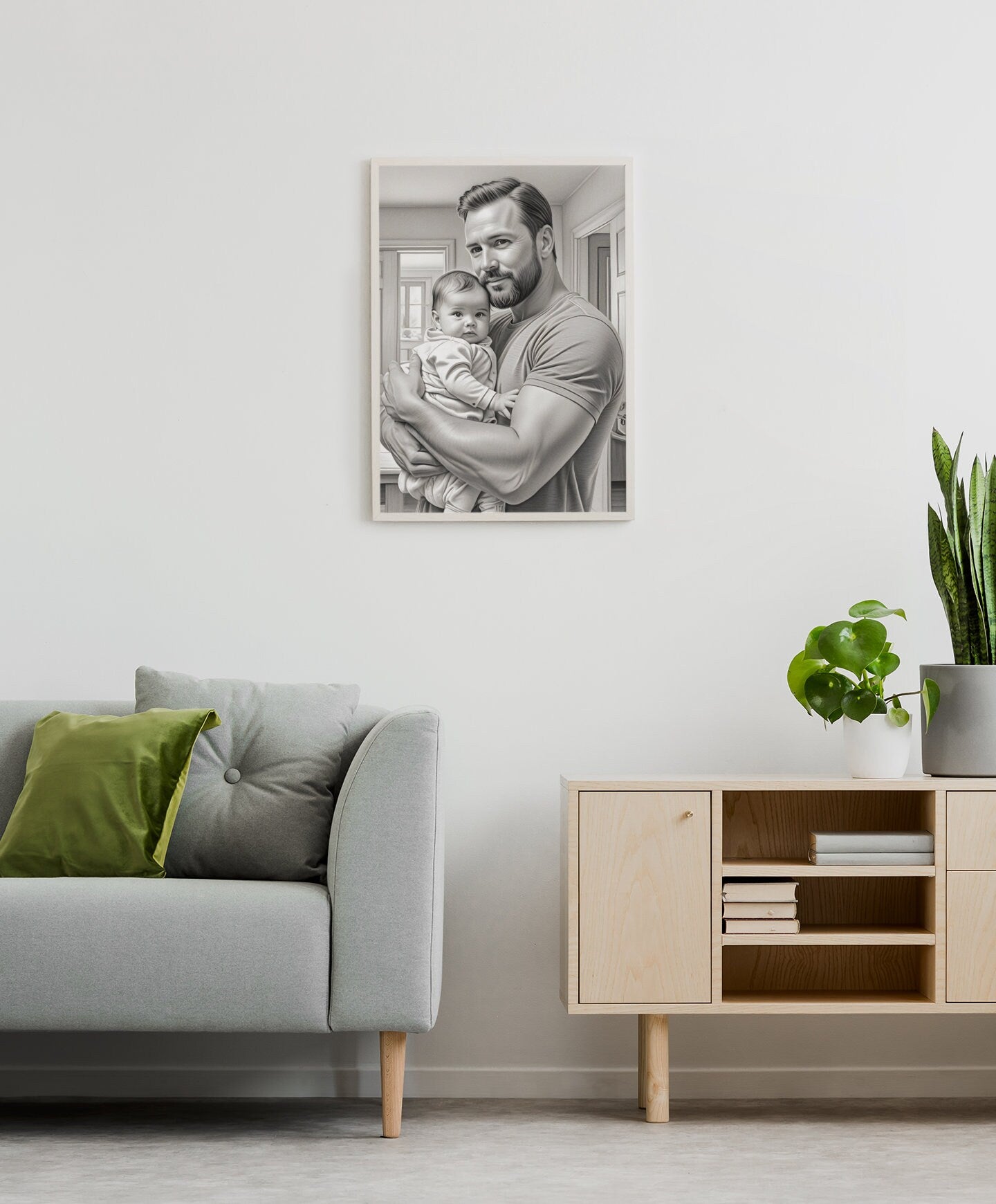 Father and Daughter Acrylic Print | Sentimental Family Wall Art | Parent and Child Decor | Heartwarming Gift for Dad