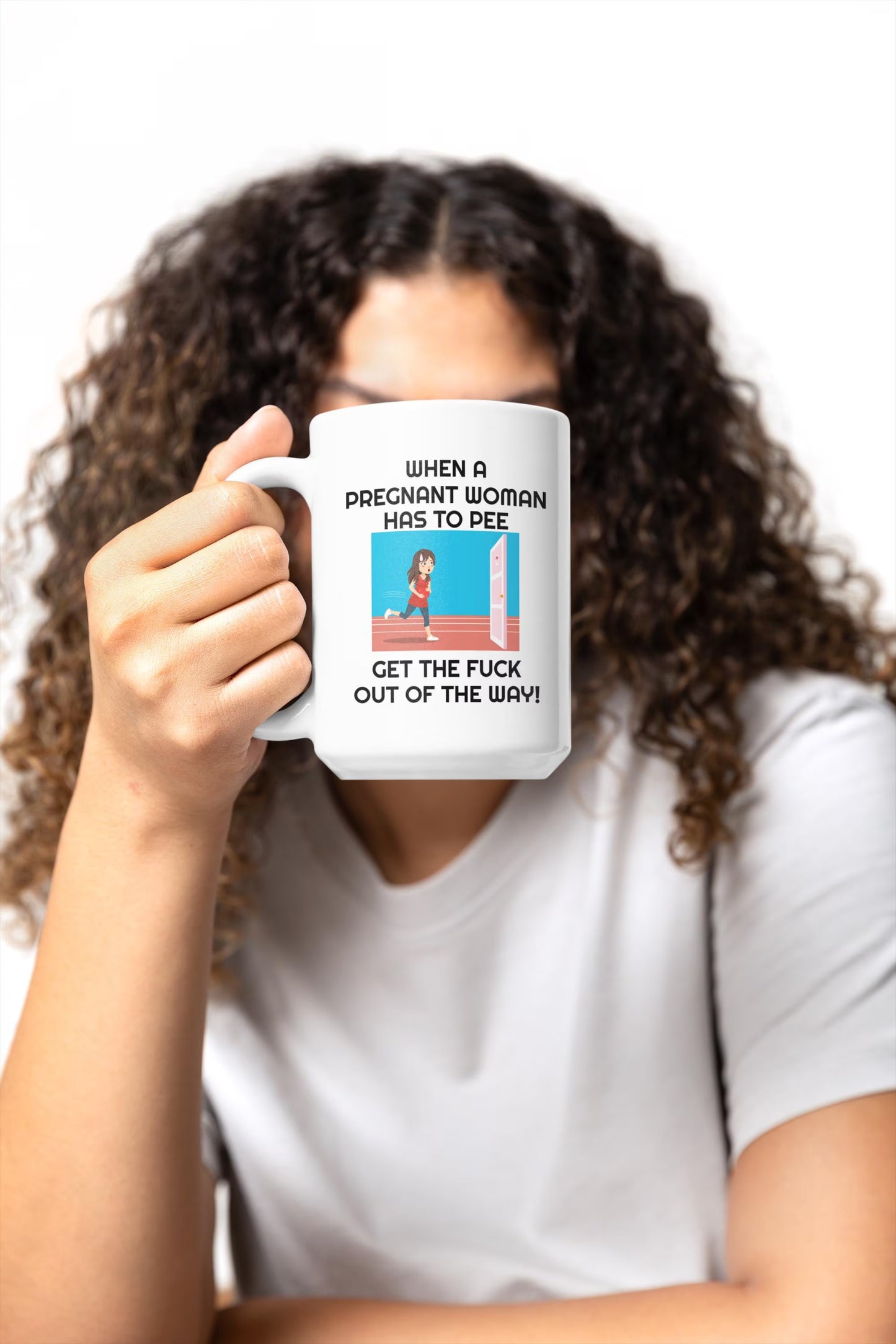 Funny Pregnancy Mug for Pregnant Women | Ceramic Coffee Cup Gift for New Mom and Dad | Expecting Parents Mug