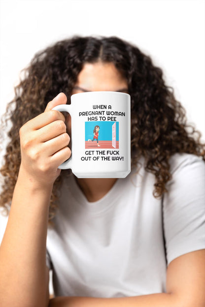 Funny Pregnancy Mug for Pregnant Women | Ceramic Coffee Cup Gift for New Mom and Dad | Expecting Parents Mug
