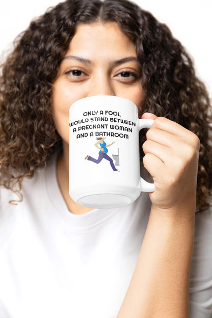 Funny Pregnancy Mug for Pregnant Women | Ceramic Coffee Cup Gift for New Mom and Dad | Expecting Parents Mug