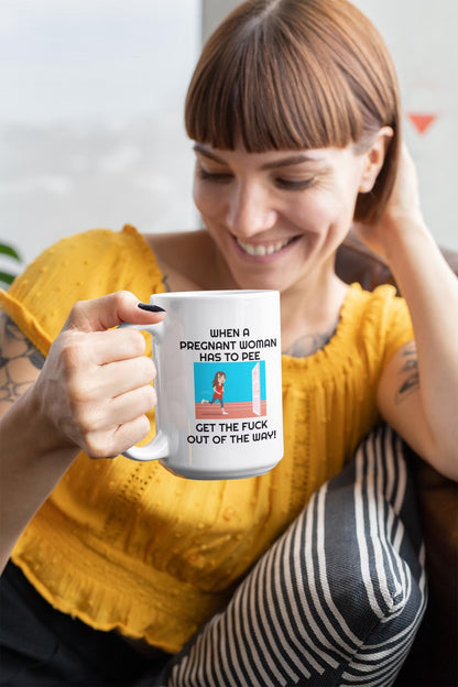 Funny Pregnancy Mug for Pregnant Women | Ceramic Coffee Cup Gift for New Mom and Dad | Expecting Parents Mug