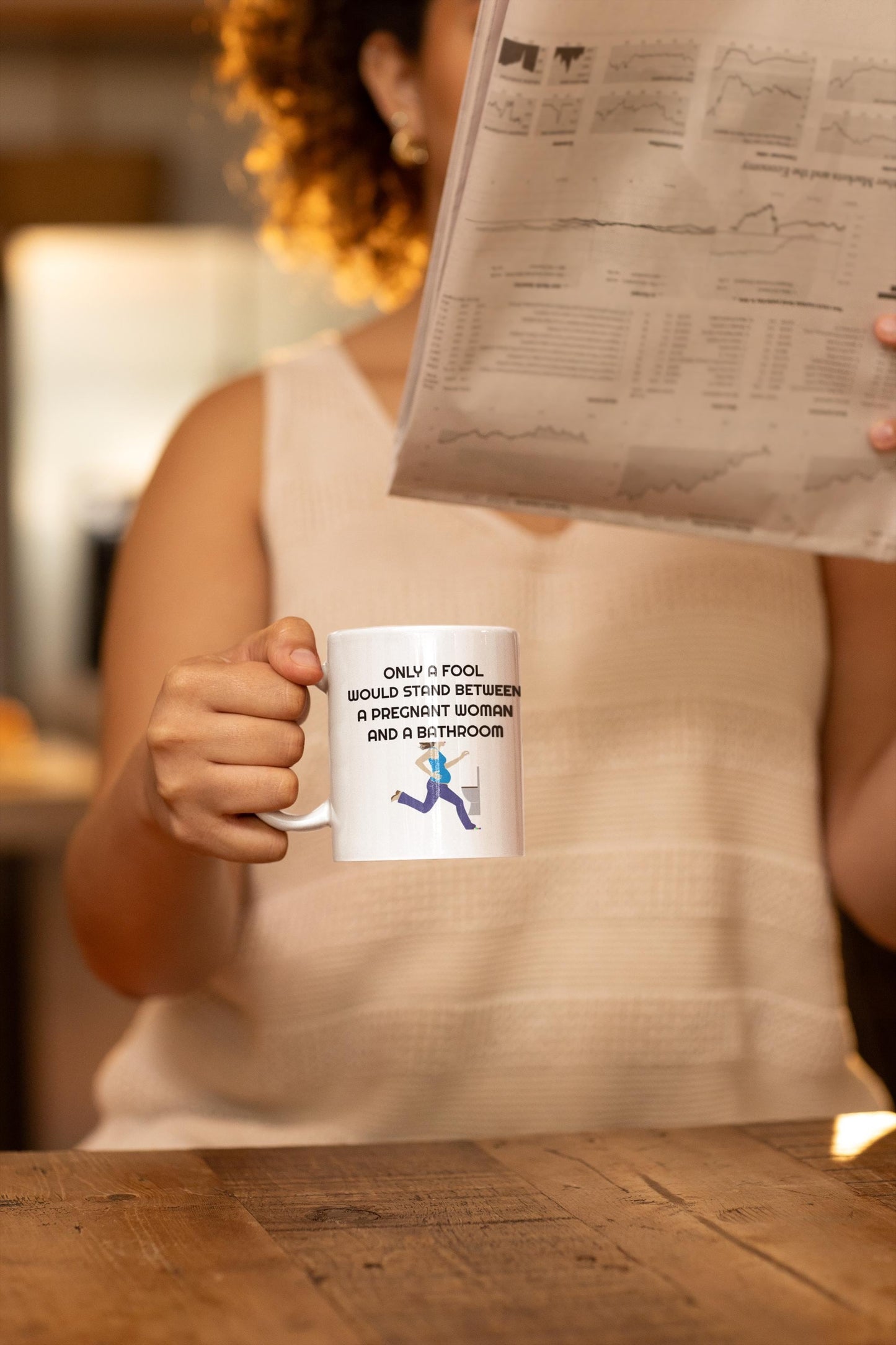 Funny Pregnancy Mug for Pregnant Women | Ceramic Coffee Cup Gift for New Mom and Dad | Expecting Parents Mug