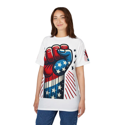 Patriotic Protest T-shirt | Unisex American Flag Tee | Bold Graphic Shirt | Independence Day Apparel | 4th of July Gift |