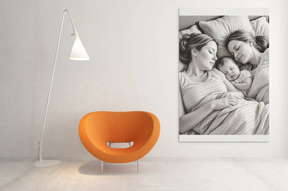 Celebrate Love: Acrylic Print of Life-long partners | Lesbian Acrylic Wall Art | Lovers Portraits | Couples Art | LGBTQ+ Wall Decor |