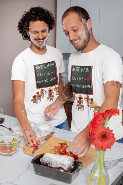 Valentine’s Day V-Neck T-Shirt for Men & Women – Short Sleeve Couples Tee Gift | Romantic Short Sleeve Shirt for Him and Her