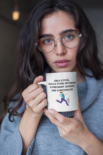 Funny Pregnancy Mug for Pregnant Women | Ceramic Coffee Cup Gift for New Mom and Dad | Expecting Parents Mug