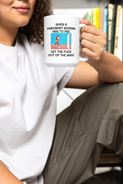 Funny Pregnancy Mug for Pregnant Women | Ceramic Coffee Cup Gift for New Mom and Dad | Expecting Parents Mug
