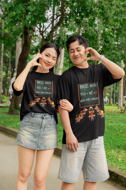 Valentine’s Day V-Neck T-Shirt for Men & Women – Short Sleeve Couples Tee Gift | Romantic Short Sleeve Shirt for Him and Her