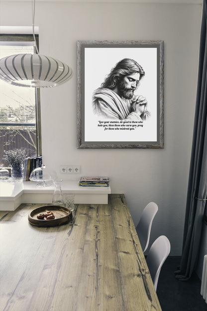 Acrylic Print of Jesus Christ | Inspirational Religious Art | Perfect Gift for Christians