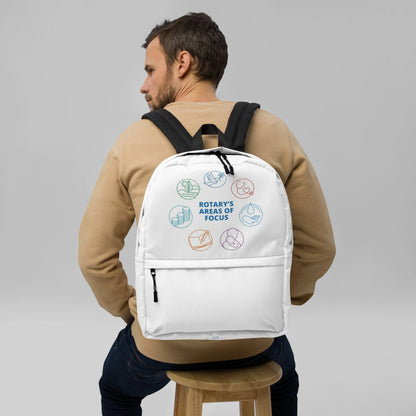 Rotary Club Backpack | Custom Unisex Backpack for Travel, School, and Sports | Personalized Rotary Club Merchandise