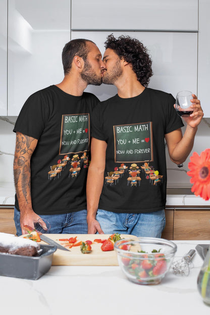 Valentine’s Day V-Neck T-Shirt for Men & Women – Short Sleeve Couples Tee Gift | Romantic Short Sleeve Shirt for Him and Her