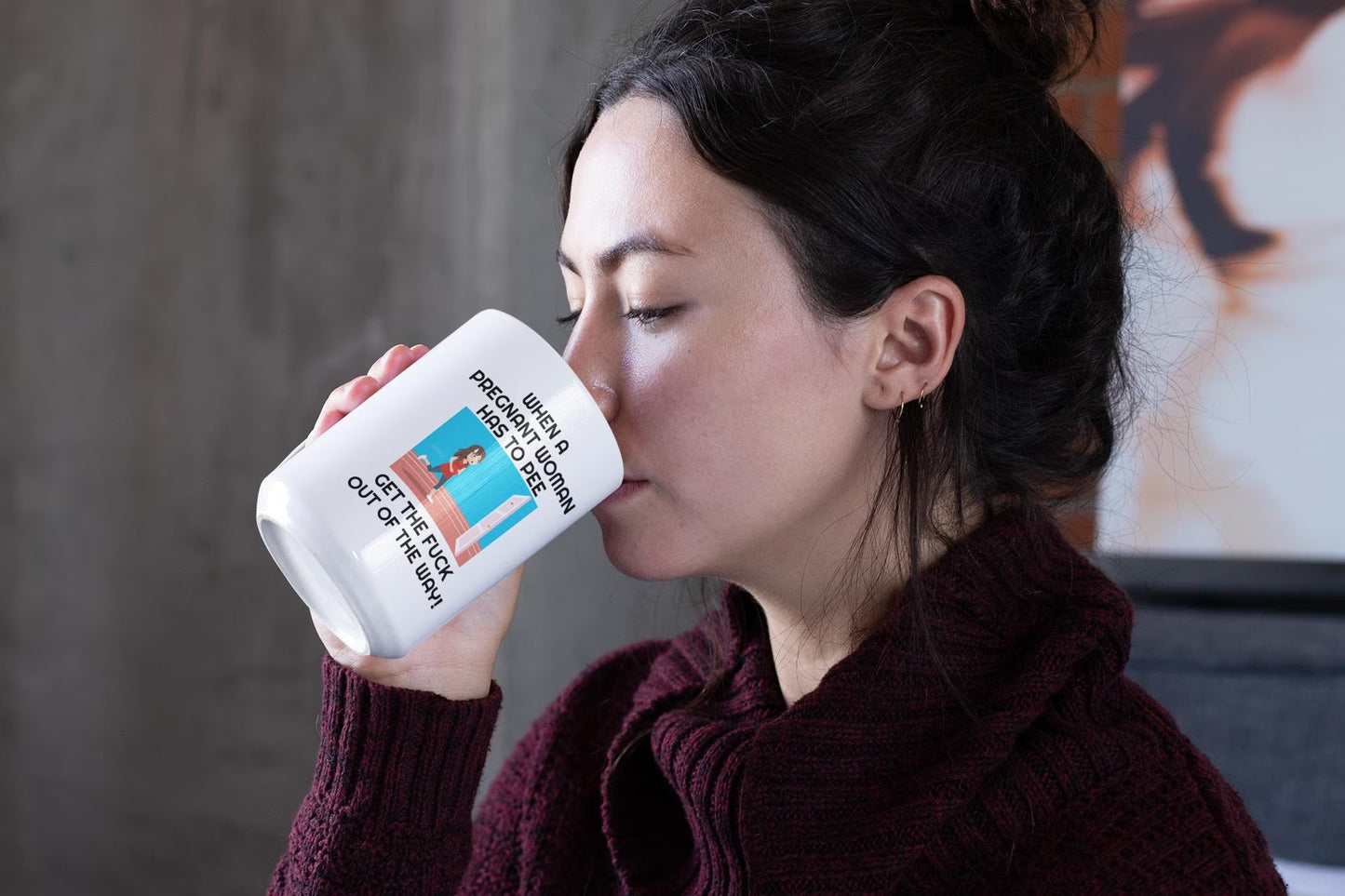 Funny Pregnancy Mug for Pregnant Women | Ceramic Coffee Cup Gift for New Mom and Dad | Expecting Parents Mug