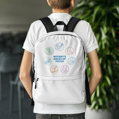Rotary Club Backpack | Custom Unisex Backpack for Travel, School, and Sports | Personalized Rotary Club Merchandise